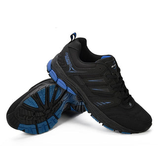 BONA Breathable Leather and Microfibre Running Shoes for Men