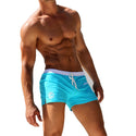AQUX Brand men&#39;s Swim low rise swimwear sexy low personality male beach swimming trunks shorts men boxer trunks bathing slips