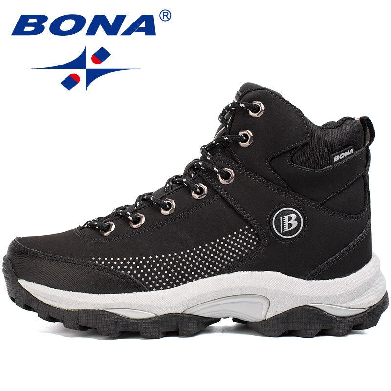Comprar black BONA New Popular Style Women Hiking Shoes Outdoor Explore Multi-Fundtion Walking Sneakers Wear-Resistance Sport Shoes For Women