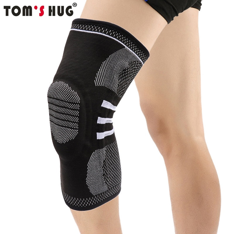 Tom's Hug Silicon Kneepad with Silicone Spring and Support Patella Protector 