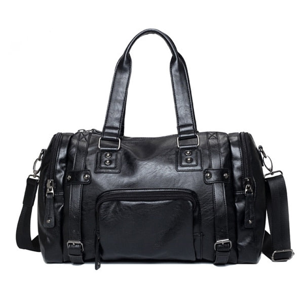 Luxury Leather "Messenger" style Duffel Bag High Quality