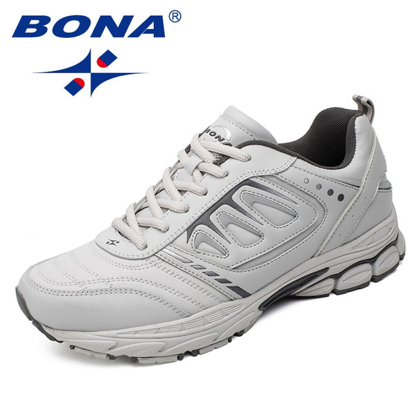 BONA Soft Cotton Running Lace Up Shoes for Outdoor Fitness 