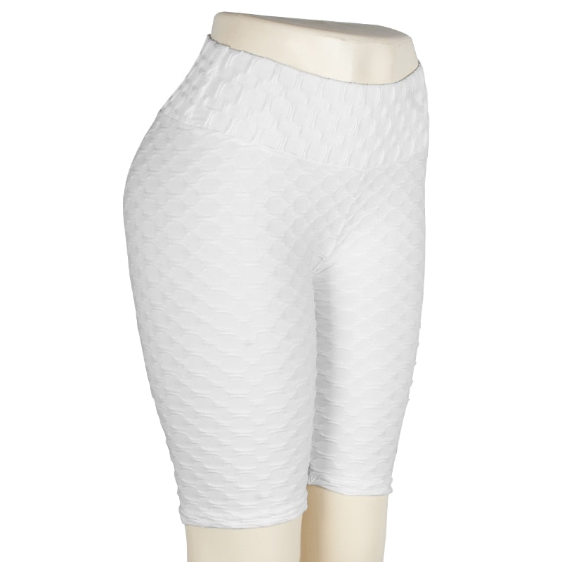 Acheter white Women High Waist Shorts with Out Pocket Activewear for Running &amp; Fitness