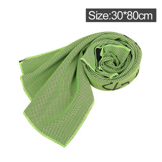 Buy green-1 Microfiber Towel Quick-Dry Summer Thin Travel Breathable Beach Towel Outdoor Sports Running Yoga Gym Camping Cooling Scarf