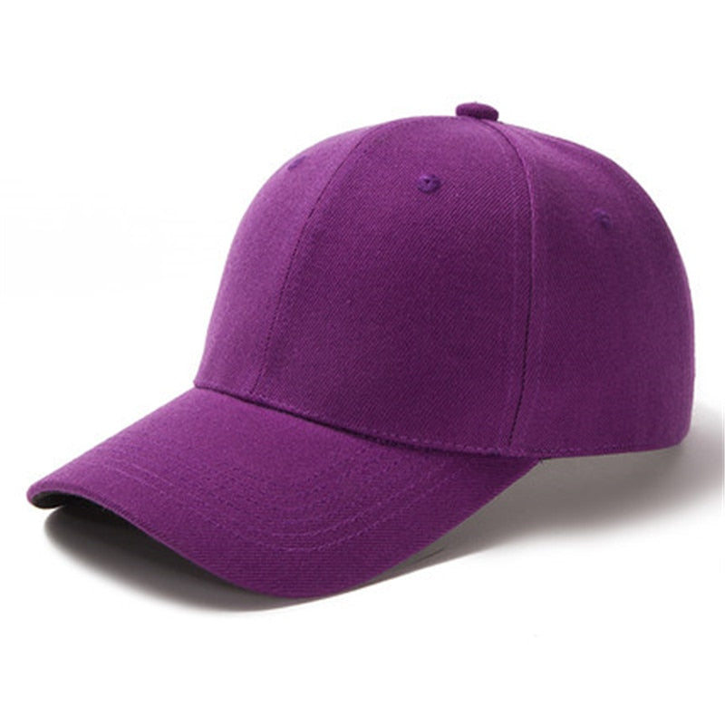 Buy dark-purple Plain and Mesh  Adjustable Snapback Baseball Cap