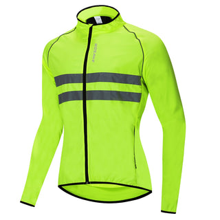 Buy bl215-green WOSAWE Windproof &amp; Waterproof Cycling Hooded Jackets