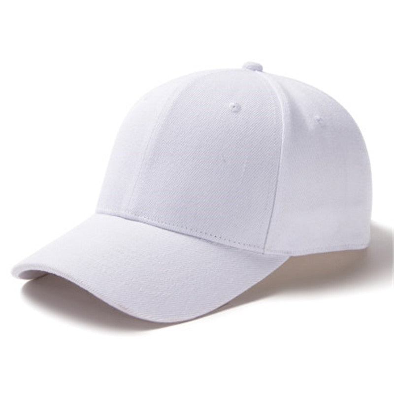 Comprar white-1 Plain and Mesh  Adjustable Snapback Baseball Cap