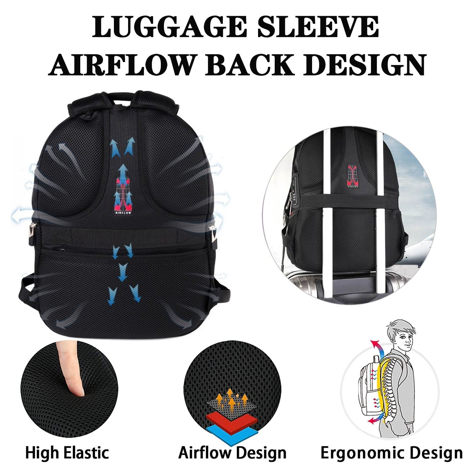 Large Capacity Men Travel & Sports Backpack With Code Lock
