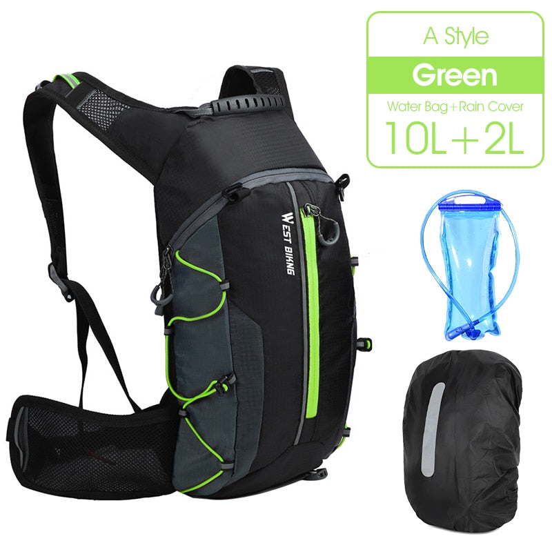 Buy green-3pcs-set WEST BIKING 10L Bicycle Bike Water Bag Waterproof