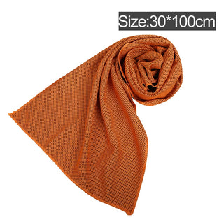 Buy orange-3 Microfiber Towel Quick-Dry Summer Thin Travel Breathable Beach Towel Outdoor Sports Running Yoga Gym Camping Cooling Scarf