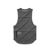 Sleeveless Tank top Vest with side zip pocket for MenSleeveless Tank top Vest with side zip pocket for Men