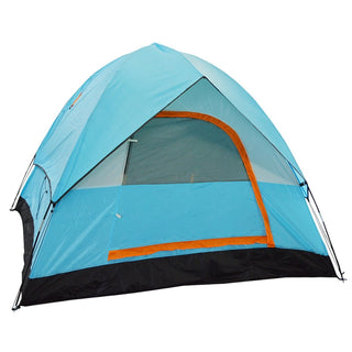 3-4 Person Windbreak Dual Layer Waterproof Anti UV Camping Tent