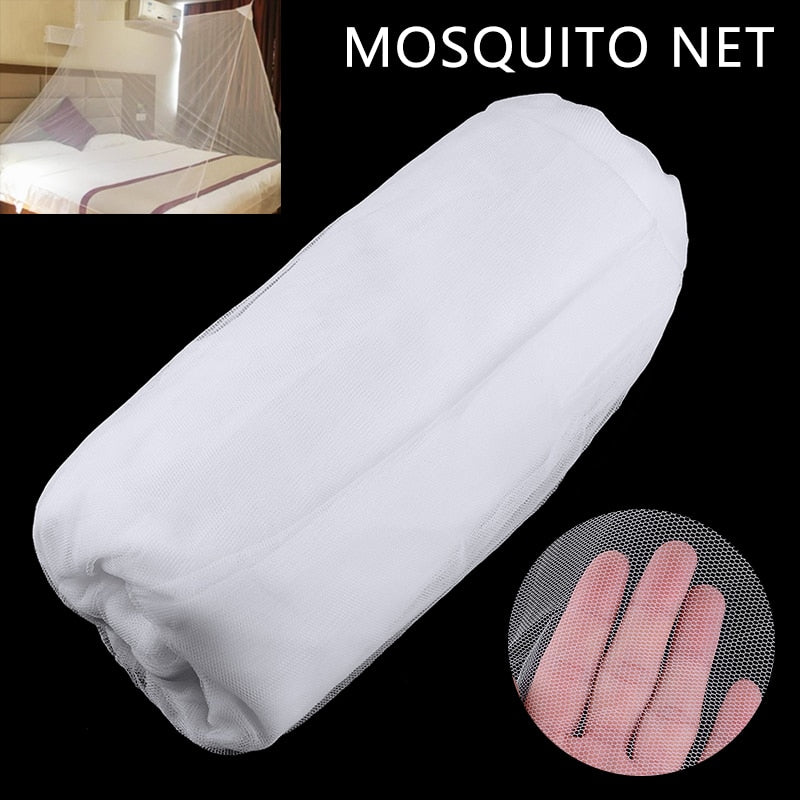 White Four Corner Outdoor Camping Mosquito Canopy Net With Storage Bag