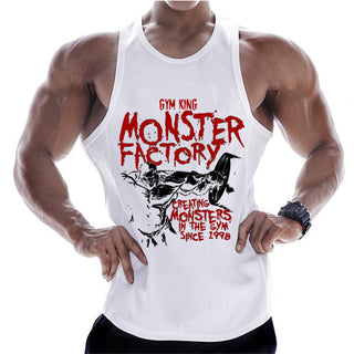 Compra c6 Gym-inspired Printed Bodybuilding and fitness cotton Tank Top for Men