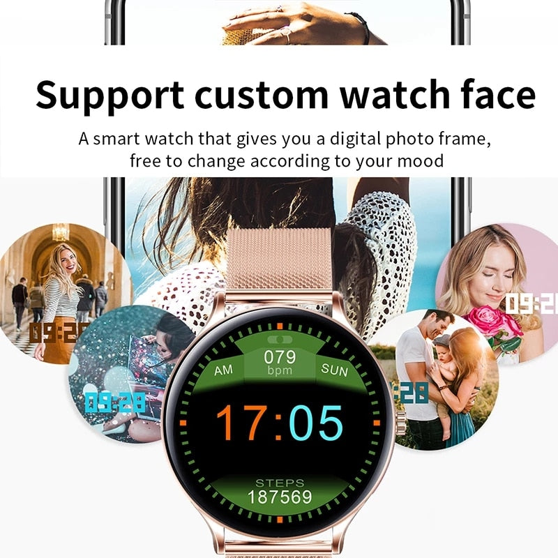 LIGE Smart Watch for Woman with Heart Rate Sleep Monitoring 
