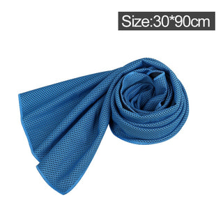 Buy blue-2 Microfiber Towel Quick-Dry Summer Thin Travel Breathable Beach Towel Outdoor Sports Running Yoga Gym Camping Cooling Scarf