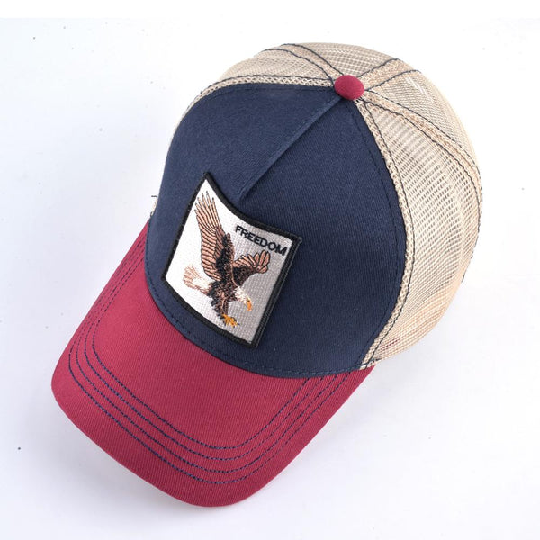 Animals Patch graphics Baseball Caps for Men with Snapback adjustment