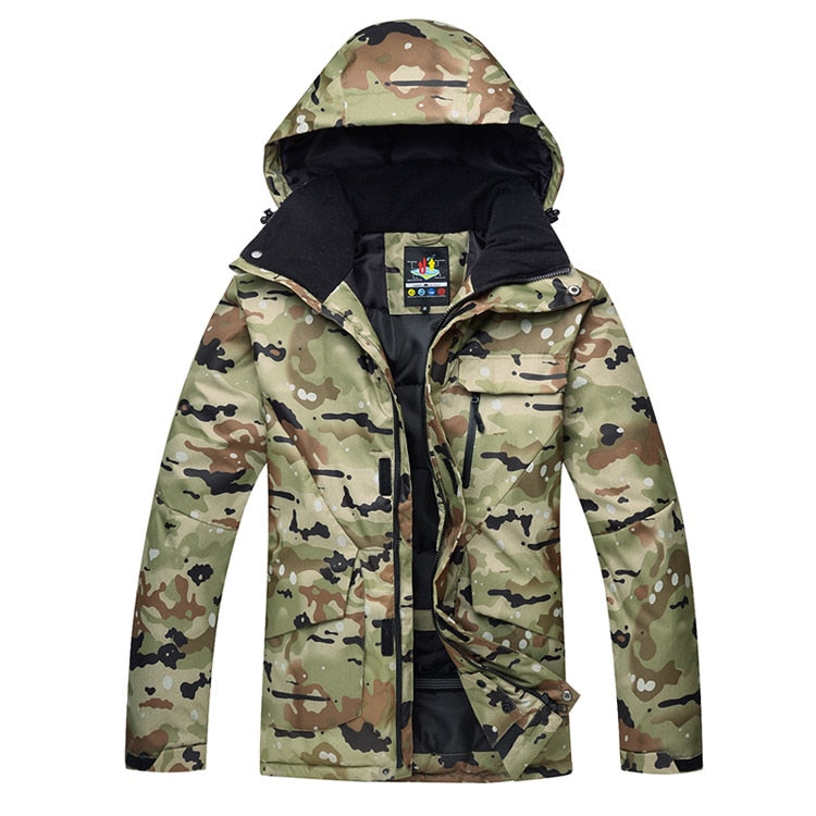 Camouflage  Snowboard & Ski Suit set advanced thermal Jacket & pants