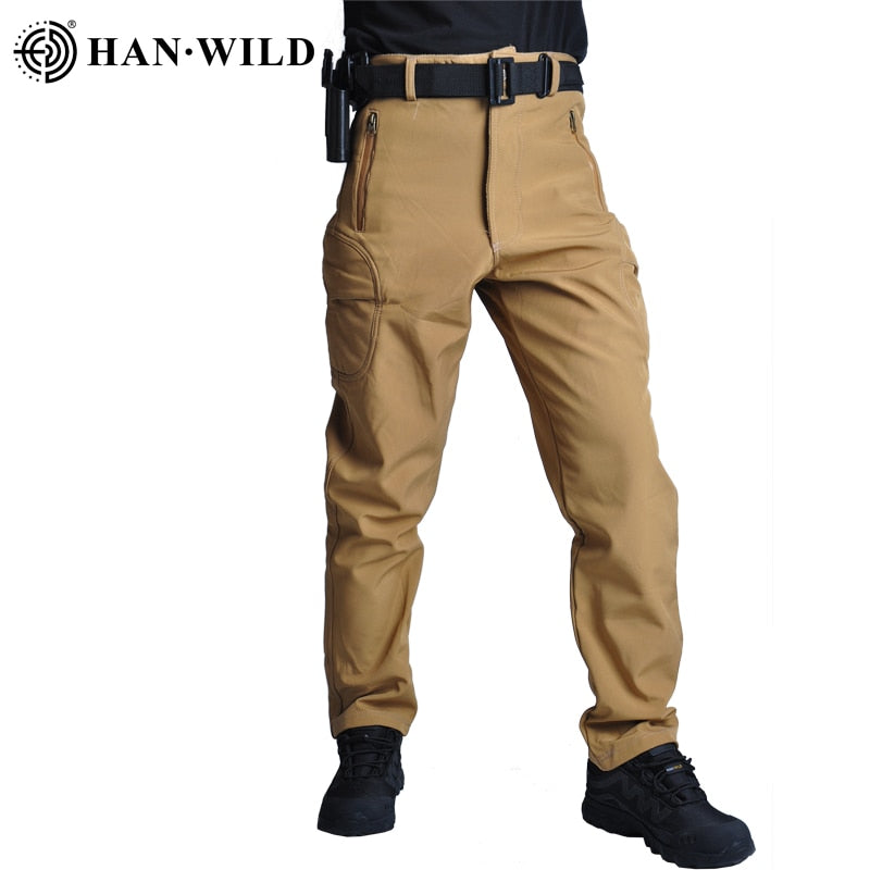 Fleece Tactical Cargo Pants for Men-16