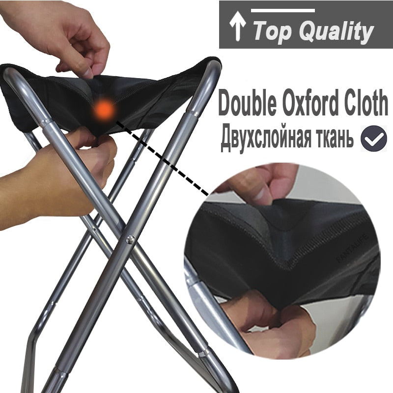 Ultralight Folding Chair Picnic Camping Chair Travel Foldable Aluminium Durable Portable Fishing Seat Outdoor Travel Furniture-9