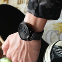 CRRJU Men's Luxury Quartz sport Watches with Mesh Strap