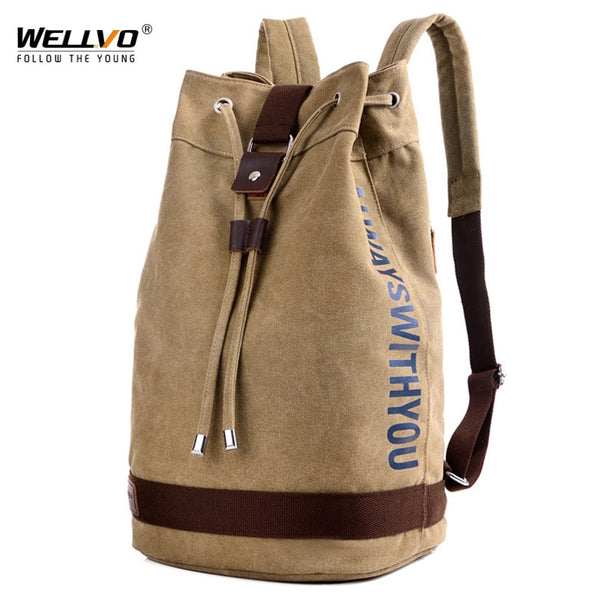 Large Canvas Backpack available in different coloursSPECIFICATIONS
Usage: Climbing, Outdoor, Riding, Packaging, outdoor, travel
Technics: backpack
Style: Casual
Size style 2: 27*22*45cm(L*W*H)
Size style 1: 25*23*45cm0formyworkout.com