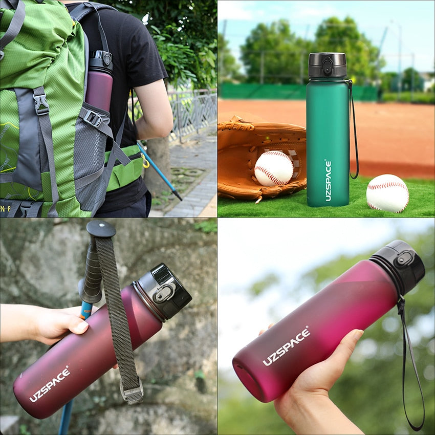 Sports Water Bottle BPA Free Leak-proof sports bottle 500/800/1000ml  