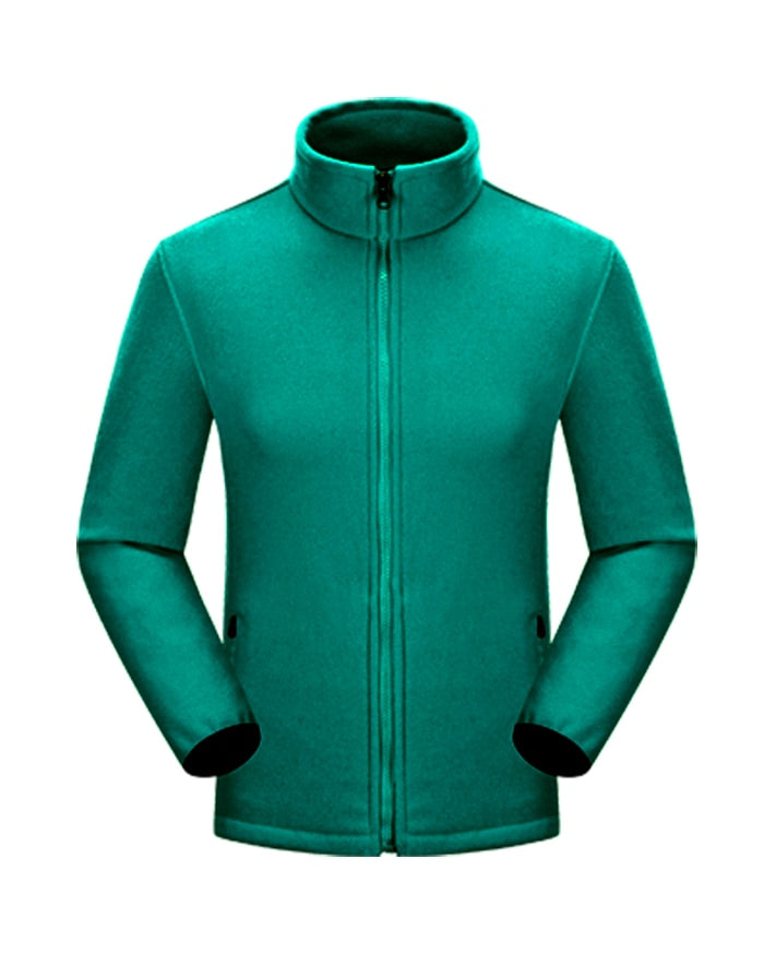 Buy turquoise Women long sleeve Zip up Fleece Sweatshirts for Running
