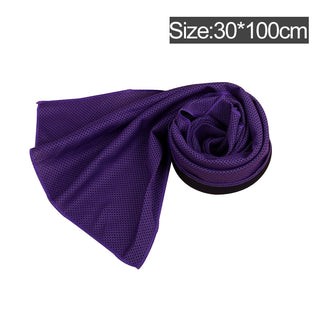 Buy purple-3 Microfiber Towel Quick-Dry Summer Thin Travel Breathable Beach Towel Outdoor Sports Running Yoga Gym Camping Cooling Scarf