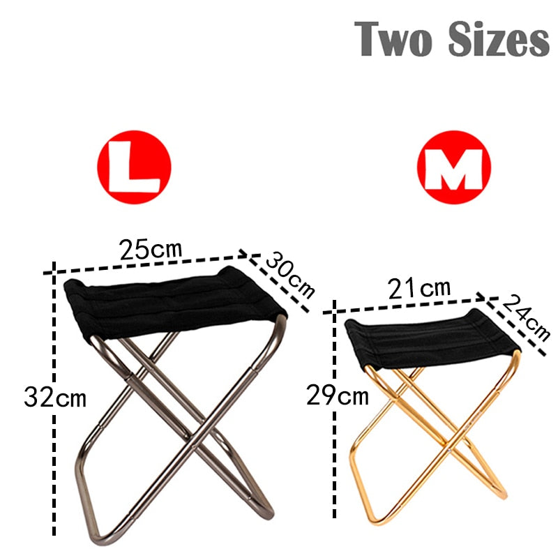 Ultralight Folding Chair Picnic Camping Chair Travel Foldable Aluminium Durable Portable Fishing Seat Outdoor Travel Furniture-11