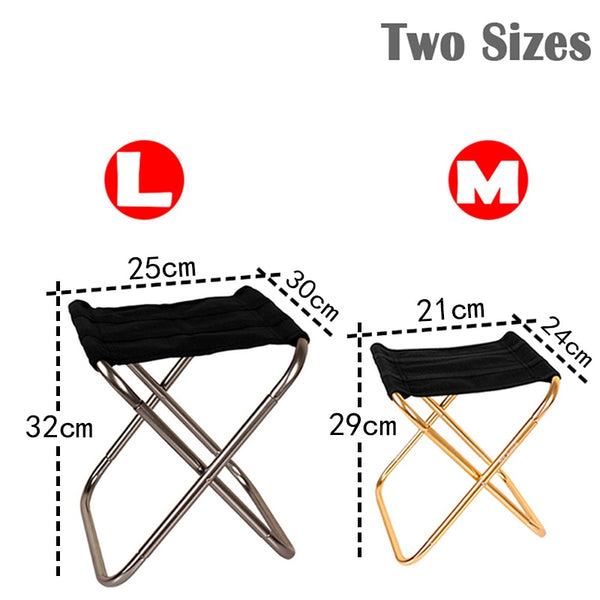Ultralight Folding Chair Picnic Camping Chair Travel Foldable Aluminium Durable Portable Fishing Seat Outdoor Travel Furniture