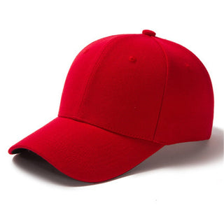 Buy red-1 Plain and Mesh  Adjustable Snapback Baseball Cap