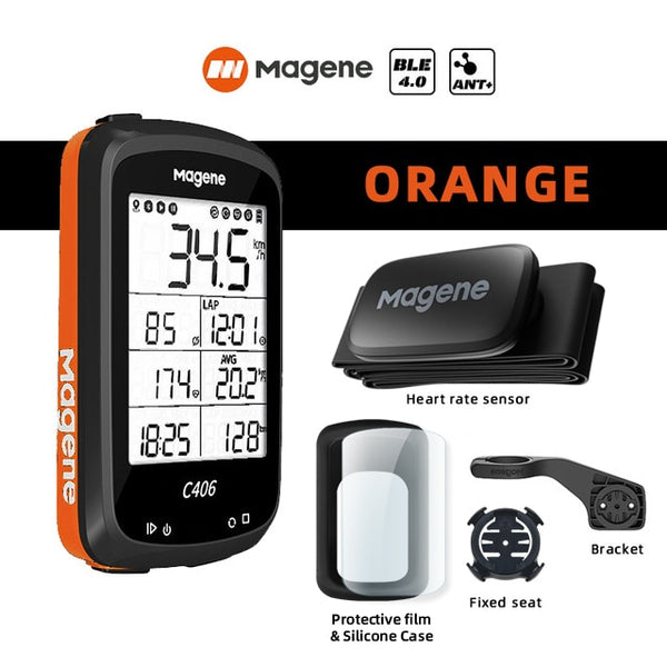 Magene C406 Bike Computer GPS Wireless Smart Stopwatch Cycling Data