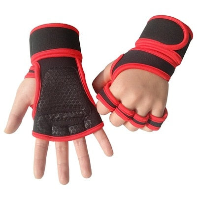 1 Pair Weight Lifting Training Gloves for  Women & MenSPECIFICATIONS
 Perfect to use on Parallel bars, Bench press, Kettle bell, Barbell, Dumbbell, pull up, horizontal bar while offering wrist stabilisation 
Type: Weigh0formyworkout.com
