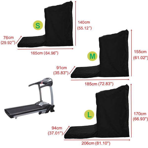 Indoor & Outdoor Waterproof and dust shelter Treadmill Cover Black