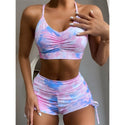 2pc Yoga Set Push Up Bra & Gym Short. Various Styles and Colours Available