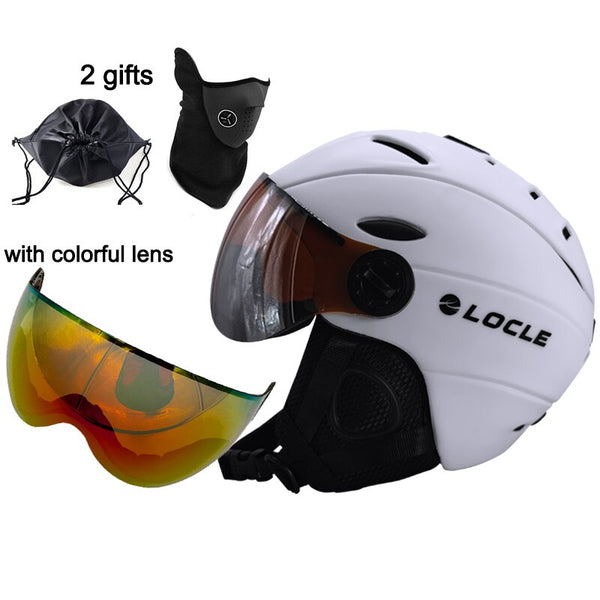 LOCLE Goggles Skiing Helmet IN-MOLD CE Certificate Men and Women 