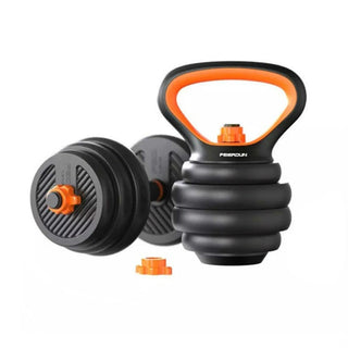 6 in 1 Dumbbell Set Heavy Weights Adjustable Kettlebell Disassembly 