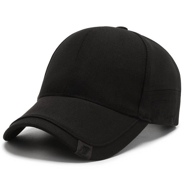 Acheter black High Quality Solid Baseball Caps for Men Outdoor Cotton Cap Bone Gorras CasquetteHomme Men Trucker Hats