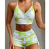2pc Yoga Set Push Up Bra & Gym Short. Various Styles and Colours Available