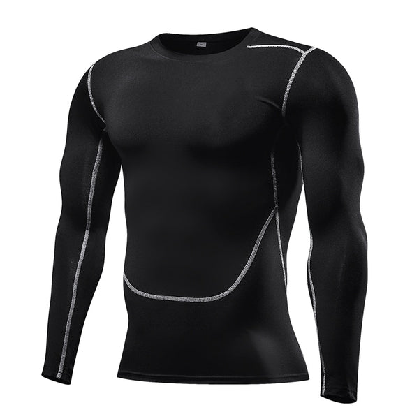 Men Compression Long sleeve  T Shirt  for Fitness and Running Fitness