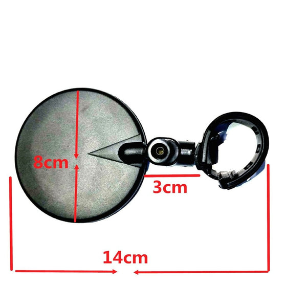 1PCS Universal Bicycle Rear view Mirror Adjustable & Wide-Angle  
