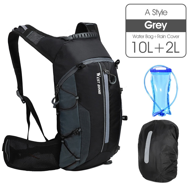 Buy grey-3pcs-set WEST BIKING 10L Bicycle Bike Water Bag Waterproof