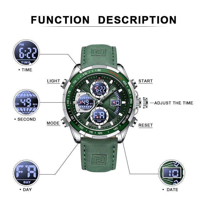 NAVIFORCE Military style sports Watches for Men