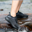 ONEMIX Black Flywire Waterproof Breathable Running and Hiking Shoes for Men