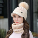 knitted Thick Warm Beanie Bonnet form women