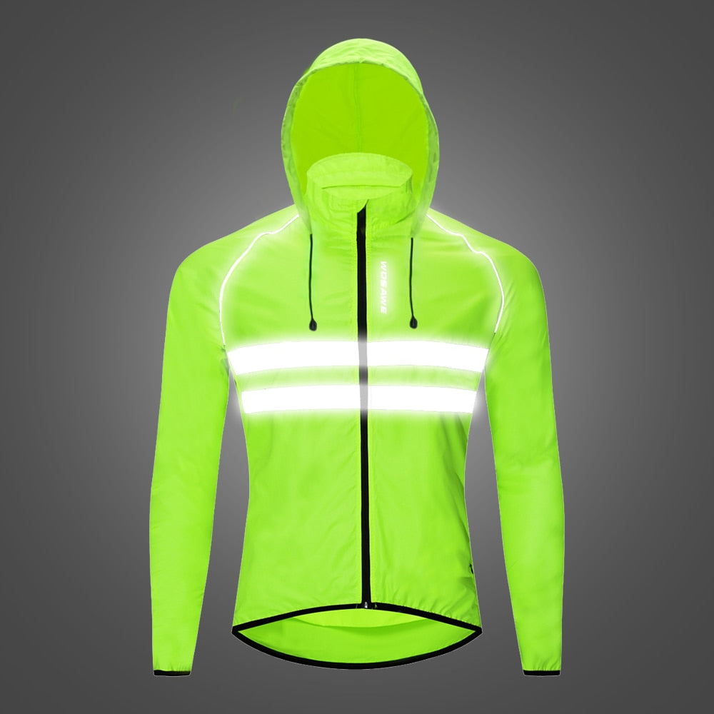 Comprar bl225-green WOSAWE Windproof &amp; Waterproof Cycling Hooded Jackets
