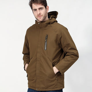 Compra army-green-man USB Heated Waterproof Jacket for Men Women