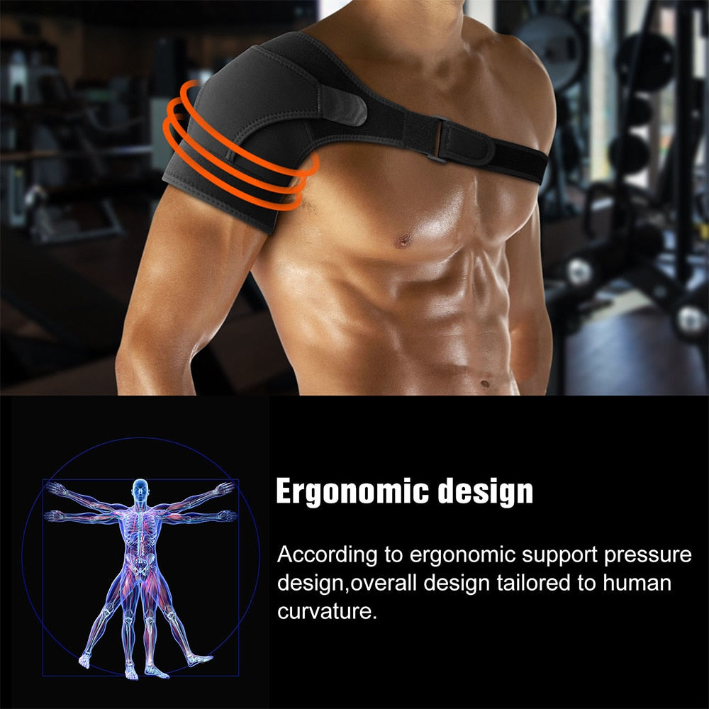 Adjustable Shoulder Brace | Shoulder Support with chest Strap