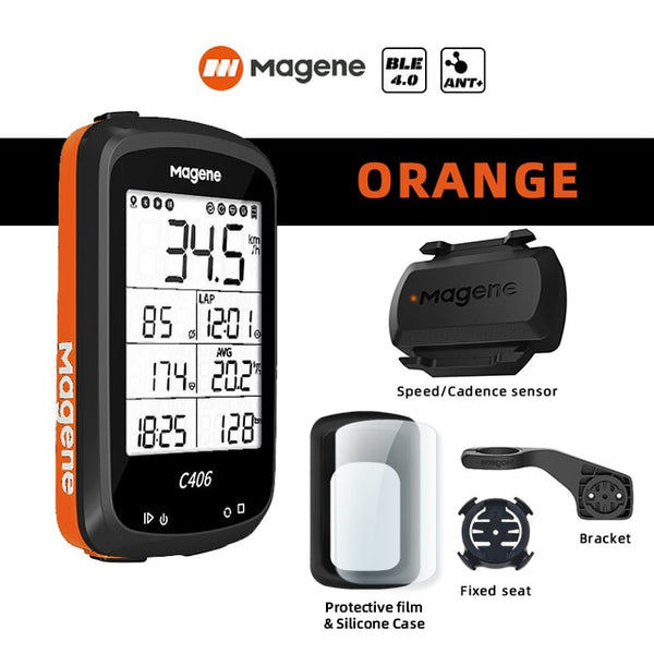 Magene C406 Wireless Bike Computer GPS and Data Monitor